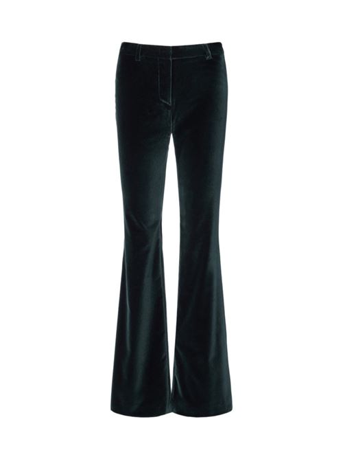 Pantalone da donna in velluto stretch, gamba flare colore verde scuro ETRO | WREA001199TUEI1V0707